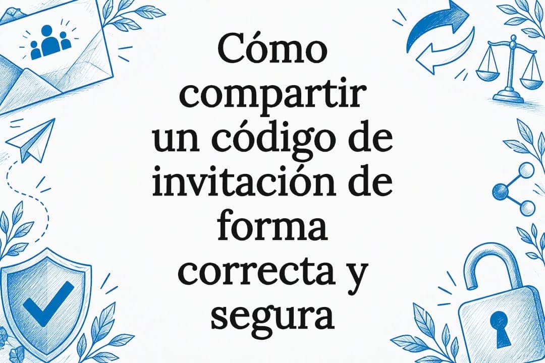 Cómo compartir un código de invitación de forma correcta y segura